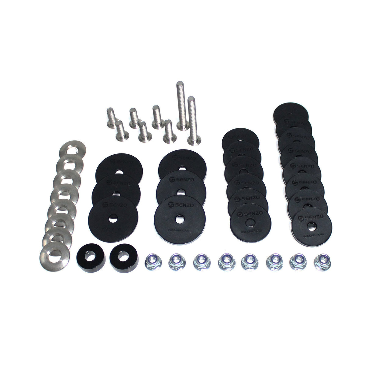 SENZO 8 BOLT ULTRA LOW PROFILE STAINLESS STEEL SEAT MOUNT KIT